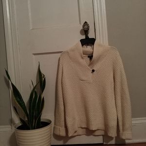 Talbots white knit sweater